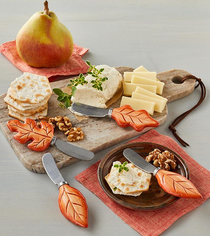 Fall Leaf Cheese Spreaders